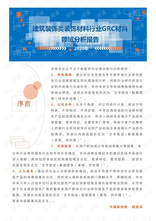 2020年建筑裝飾材料行業(yè)GRC材料領(lǐng)域市場(chǎng)調(diào)查與分析報(bào)告